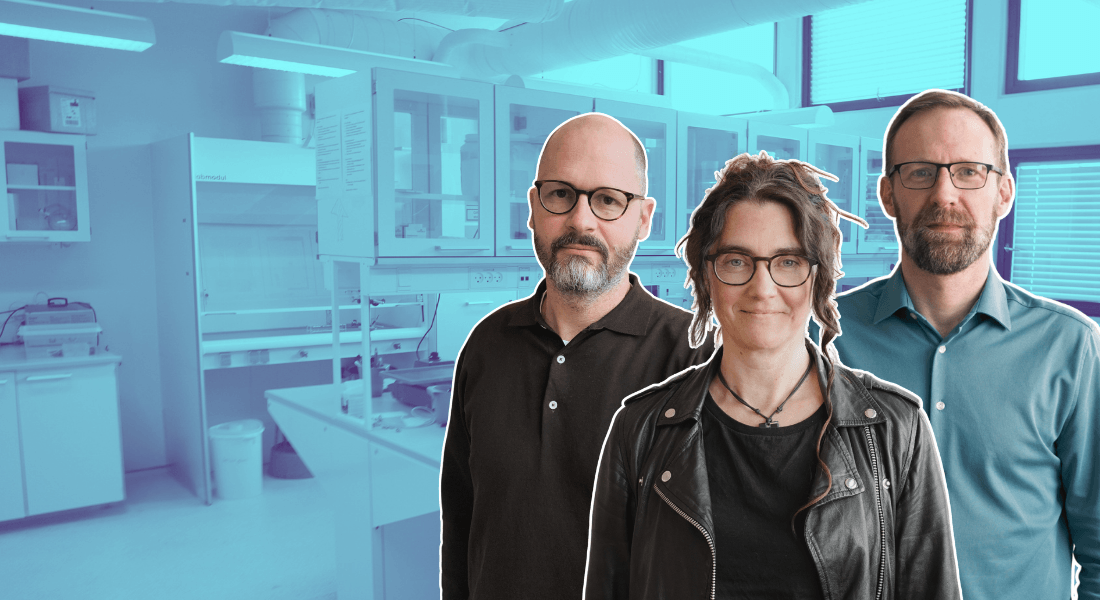 Forskerne bag Makerspace. Foto: Fakultetet