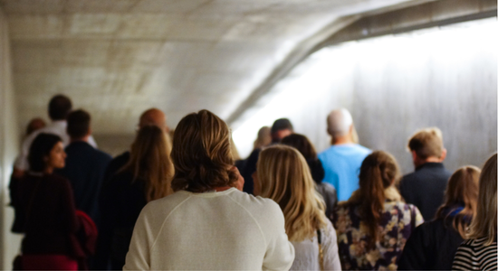 Gæster i tunnel - Fra Kulturnat på SUND 2014